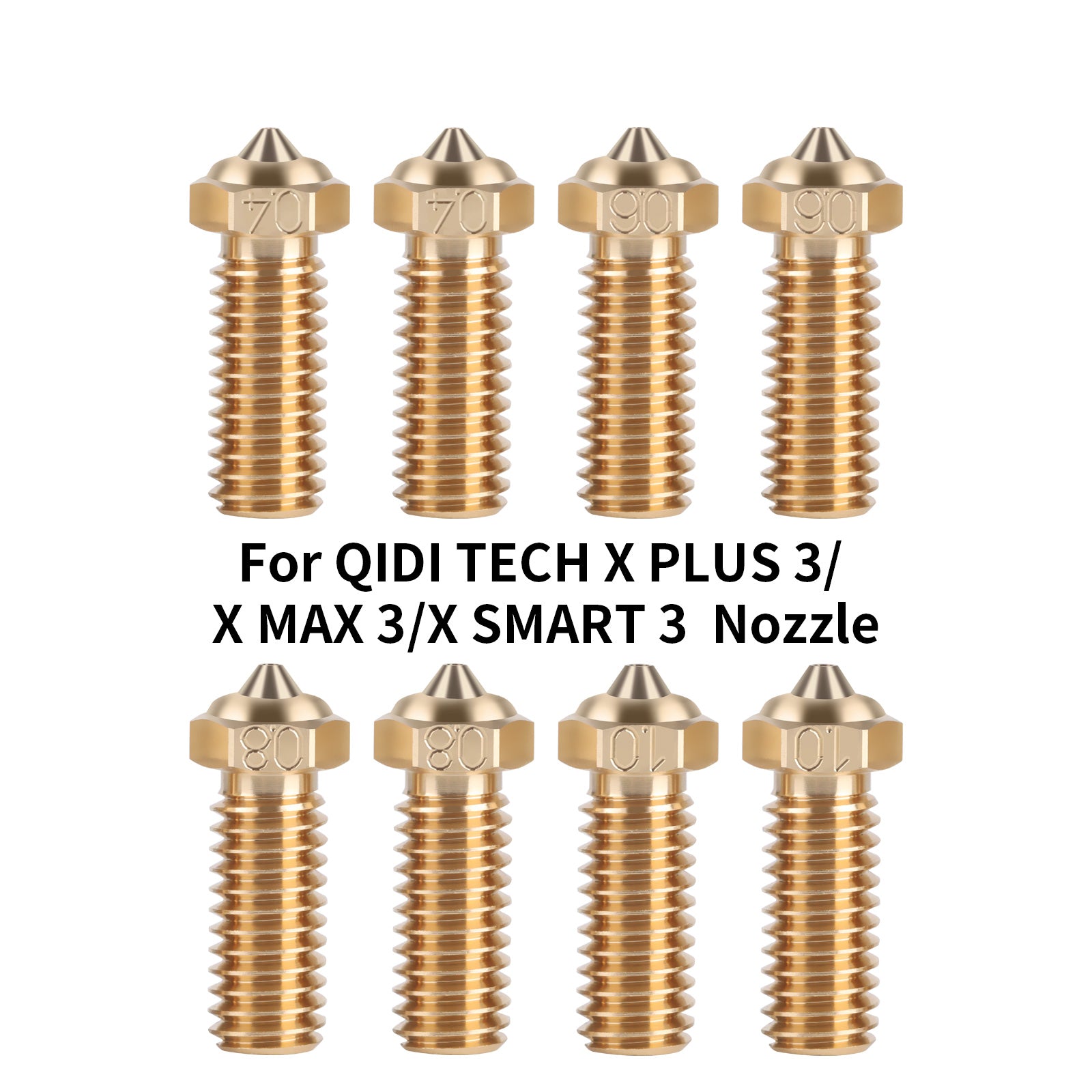 Iderformer 5PCS Brass Nozzles for X-PLUS3, 3D Printer Parts High