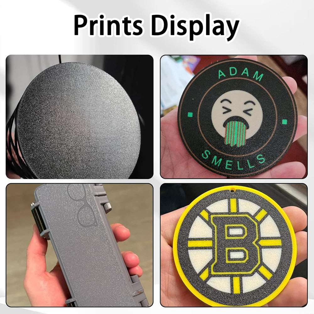 IdeaFormer Double-Sided Gold Textured PEI Spring Steel Build Plate with Magnatic Plate, 310×320mm for Ender 3 Max/Ender 3 Max Neo/CR-10 V2/V3/CR-10S Pro/CR-X/CR-10 Pro V2/Kobra Plus/Sovol SV04