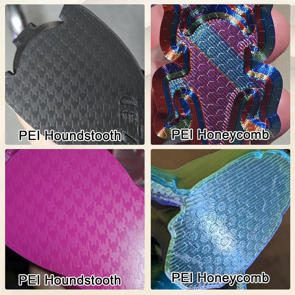 IdeaFormer Houndstooth+Honeycomb PEI Spring Steel Build Plate, 184×184mm for Bambu Lab A1 MIni