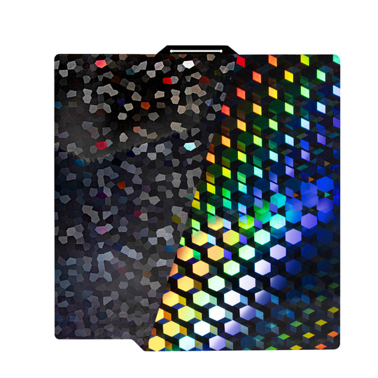 IdeaFormer Smooth Hew Glow + Water Cube PEG Spring Steel Build Plate, 257×257mm for Bambu Lab P1P P1S A1 X1 X1 Carbon