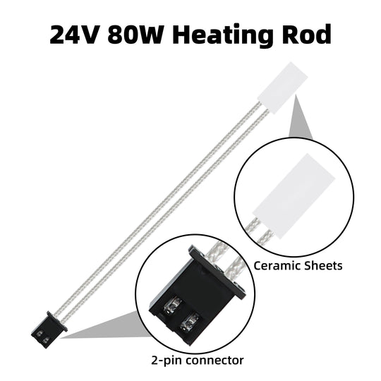 IdeaFormer 1개 24V 80W 히팅 로드, 1개 서미스터 고온 센서 키트, IR3 V2 3D 프린터용 퀵 교체 익스트루더 핫엔드 가열 요소