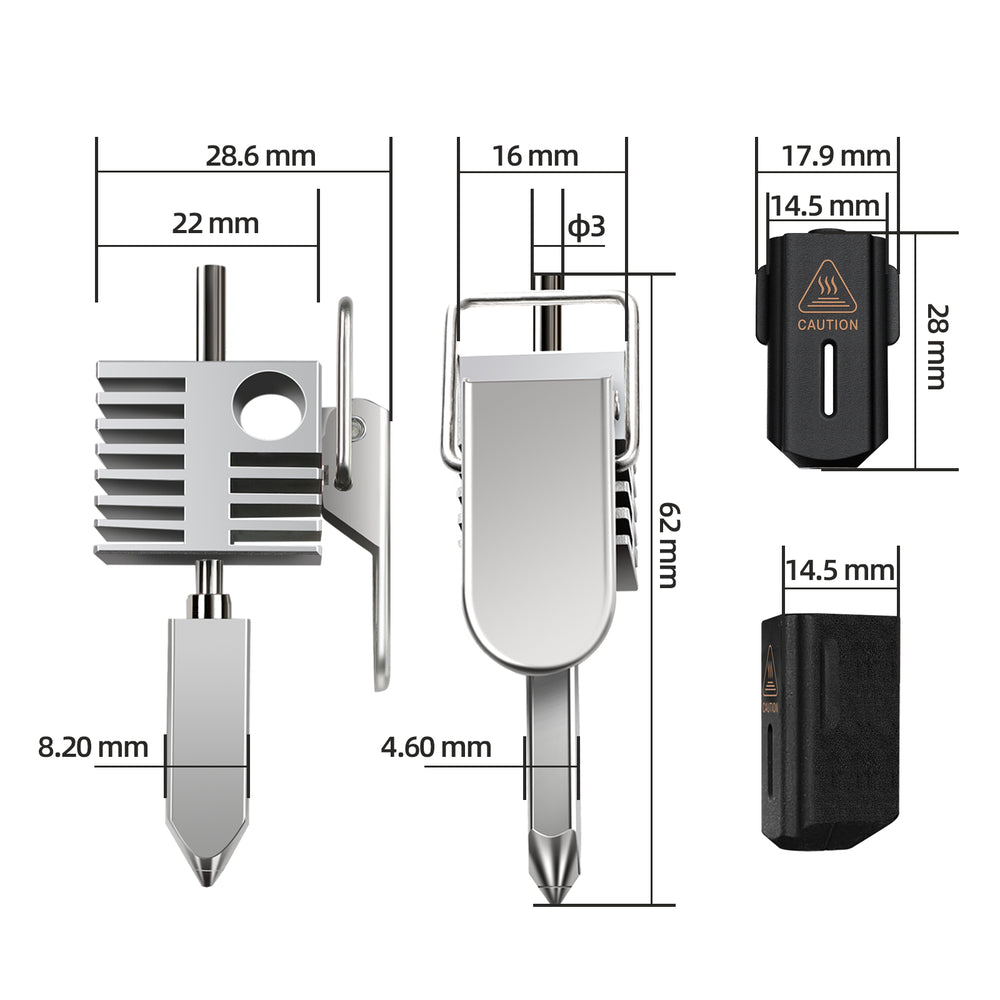 IdeaFormer Upgrade Quick-Release & High-Temperature Resistant Hotend Extruder Kit, with 0.4mm Detachable Nozzle, for Creality SPARKK i7