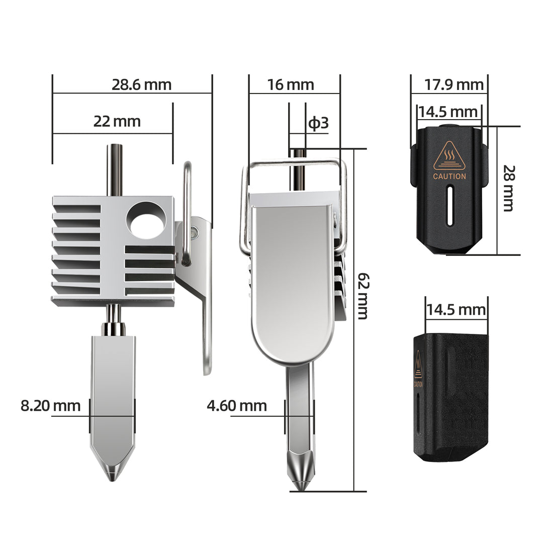 IdeaFormer Upgrade Quick-Release & High-Temperature Resistant Hotend Extruder Kit, with 0.4mm Detachable Nozzle, for Creality SPARKK i7