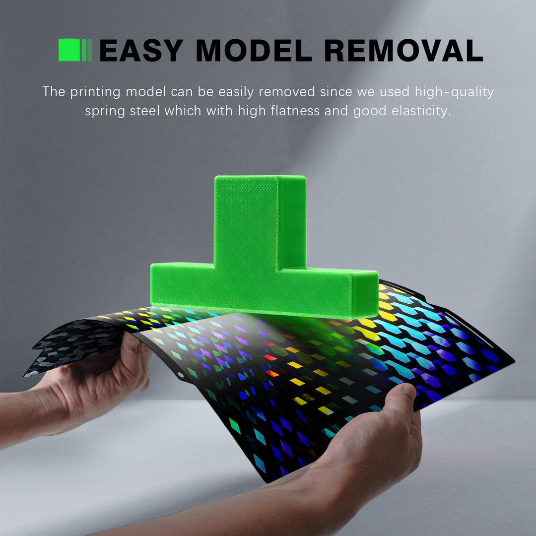 IdeaFormer Smooth Hew Glow + Water Cube PEG Spring Steel Build Plate, 276×293mm For Snapmaker U1