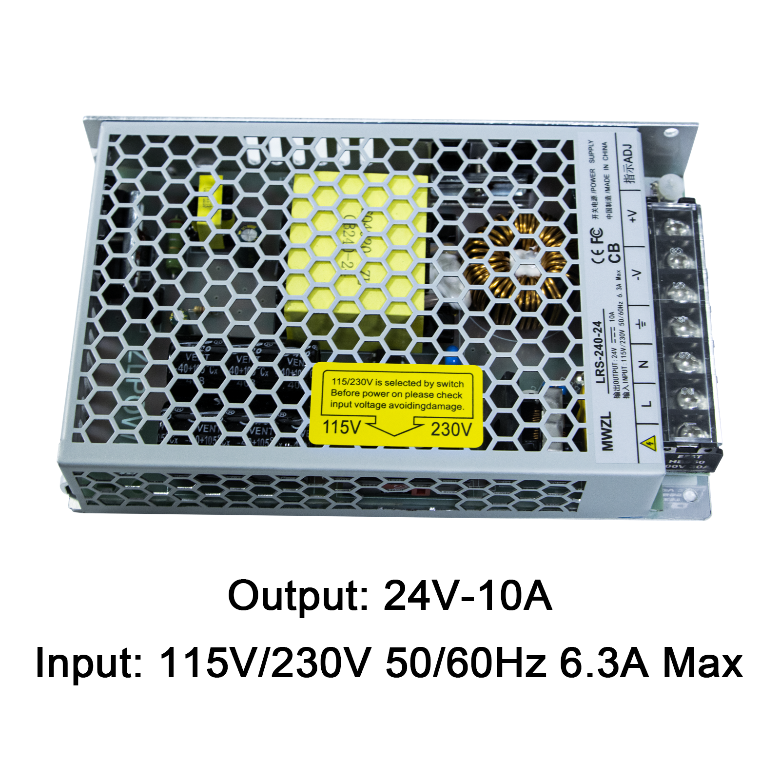 IdeaFormer IR3 V2 Printer Power Supply 24V 240W Regulated Electronic Driver for IR3 V2 3D Printer