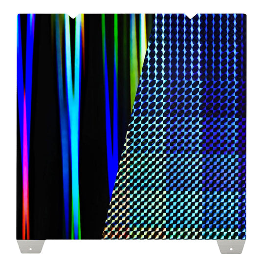 IdeaFormer Rainbow Streak+Phantom H1H Spring Steel Build Plate, 315×310mm for Creality K1 Max/Ender 3 V3 Plus