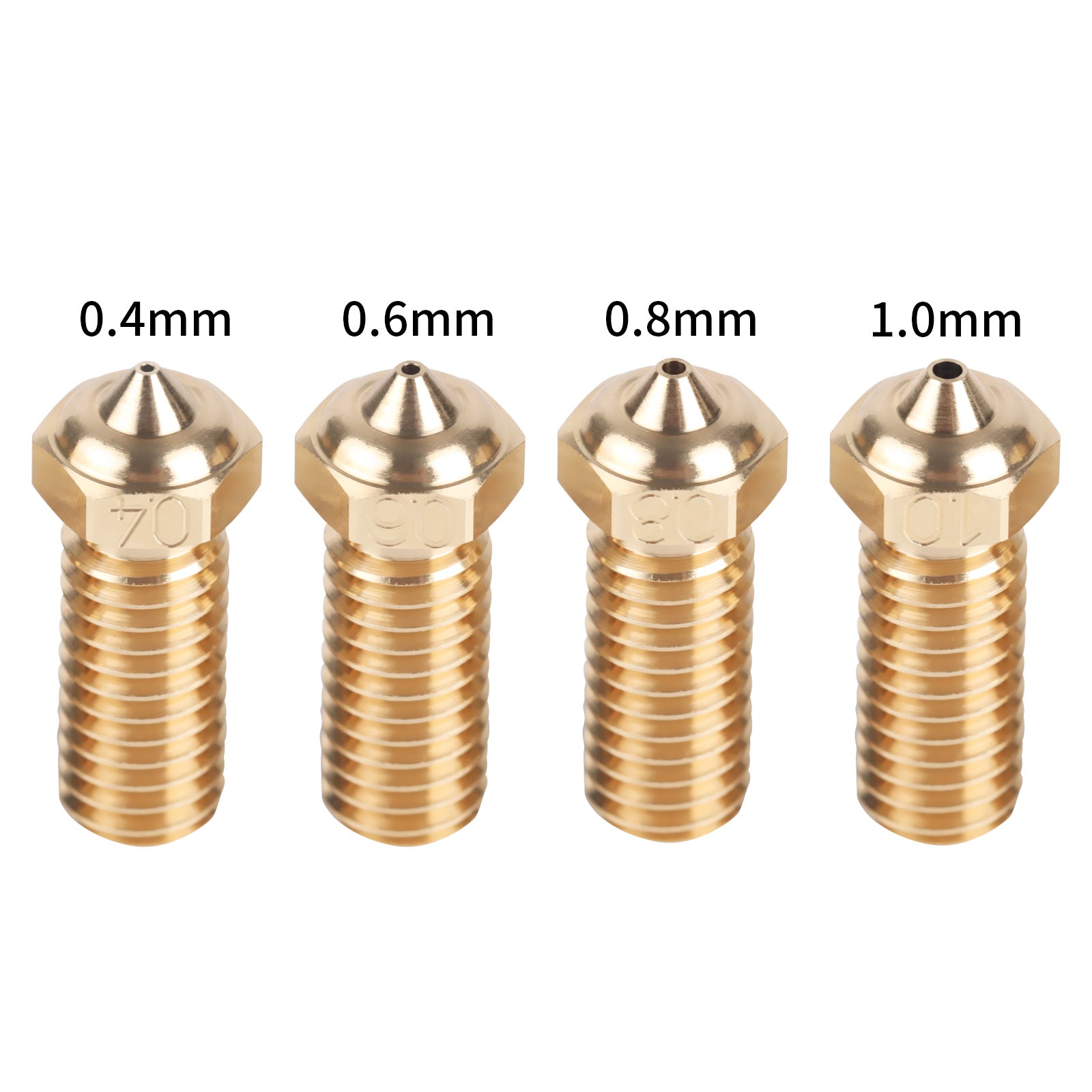 Iderformer 5PCS Brass Nozzles for X-PLUS3, 3D Printer Parts High