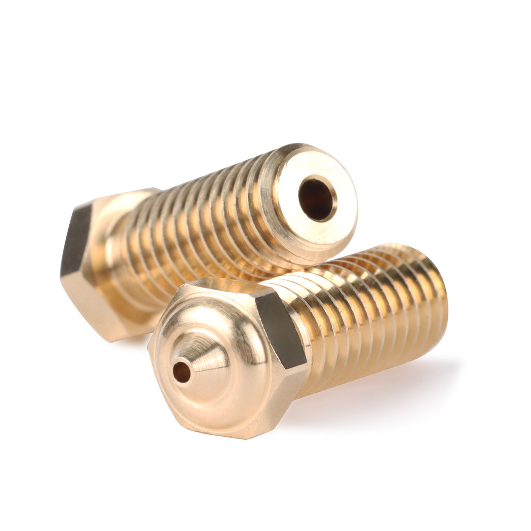 Iderformer 5PCS Brass Nozzles for X-PLUS3, 3D Printer Parts High Speed 0.4/0.6/0.8/1.0mm Brass Nozzles Kit for QIDI X-SMART3/X-PLUS3/X-MAX3