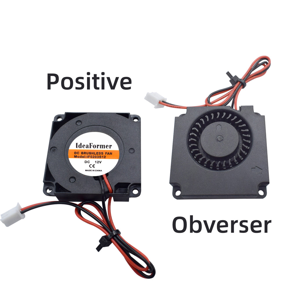 IdeaFormer 2Pcs 4010 12V&24V Cooling Turbo Fan Brushless 3D Printer Parts 2Pin For Extruder DC Cooler Blower Plastic Fans
