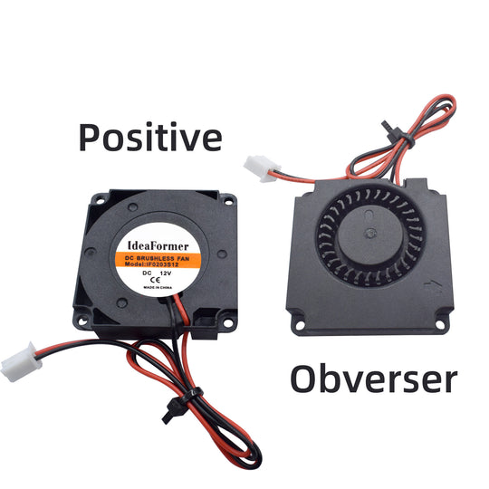 IdeaFormer 2Pcs 4010 12V&24V Cooling Turbo Fan Brushless 3D Printer Parts 2Pin For Extruder DC Cooler Blower Plastic Fans