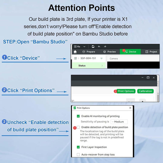 IdeaFormer Smooth Sweetheart+Waterdrop PEH Spring Steel Build Plate, 257×257mm for Bambu Lab X1 X1C X1E P1P P1S A1