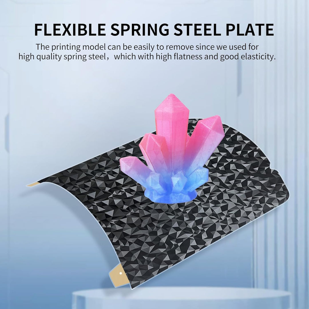 IdeaFormer Diamond PEO+Textured Gold PEI Spring Steel Build Plate with Magnetic Plate, 235×235mm for Creality K1/K1 SE/K1C/Ender 3 S1/Ender 3 S1 Pro/Ender 5 S1/Ender 3 V3 SE/KE/Ender 3 V2/Neo