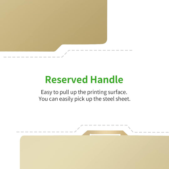 IdeaFormer Textured PEI+ Smooth PEI Gold Spring Steel Build Plate, 257×257mm for Bambu Lab X1 X1C X1E P1P P1S A1