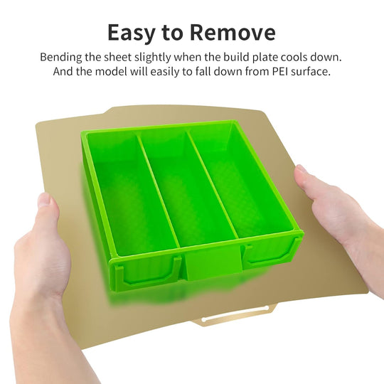 IdeaFormer Textured PEI+ Smooth PEI Gold Spring Steel Build Plate, 257×257mm for Bambu Lab X1 X1C X1E P1P P1S A1