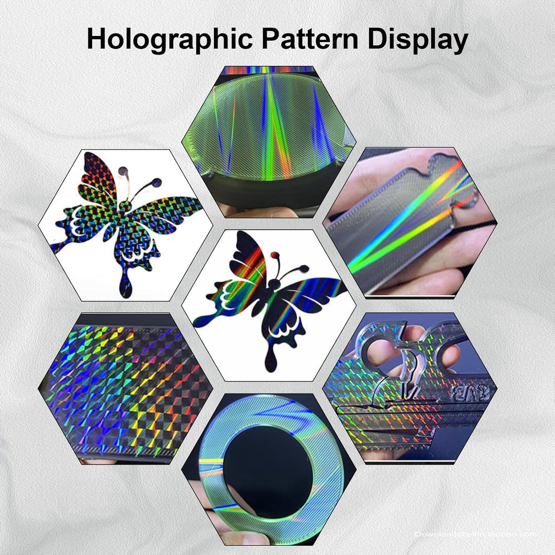 IdeaFormer Rainbow Streak+Phantom H1H Spring Steel Build Plate, 315×310mm for Creality K1 Max/Ender 3 V3 Plus