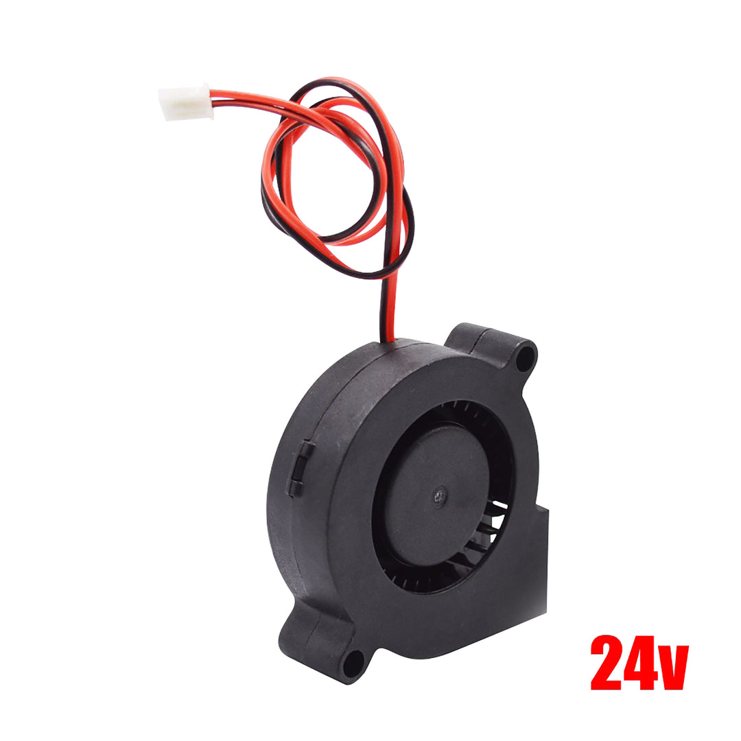 IdeaFormer 2Pcs 5015 12V&24V Cooling Turbo Fan Brushless 3D Printer Parts 2Pin For Extruder DC Cooler Blower Plastic Fans