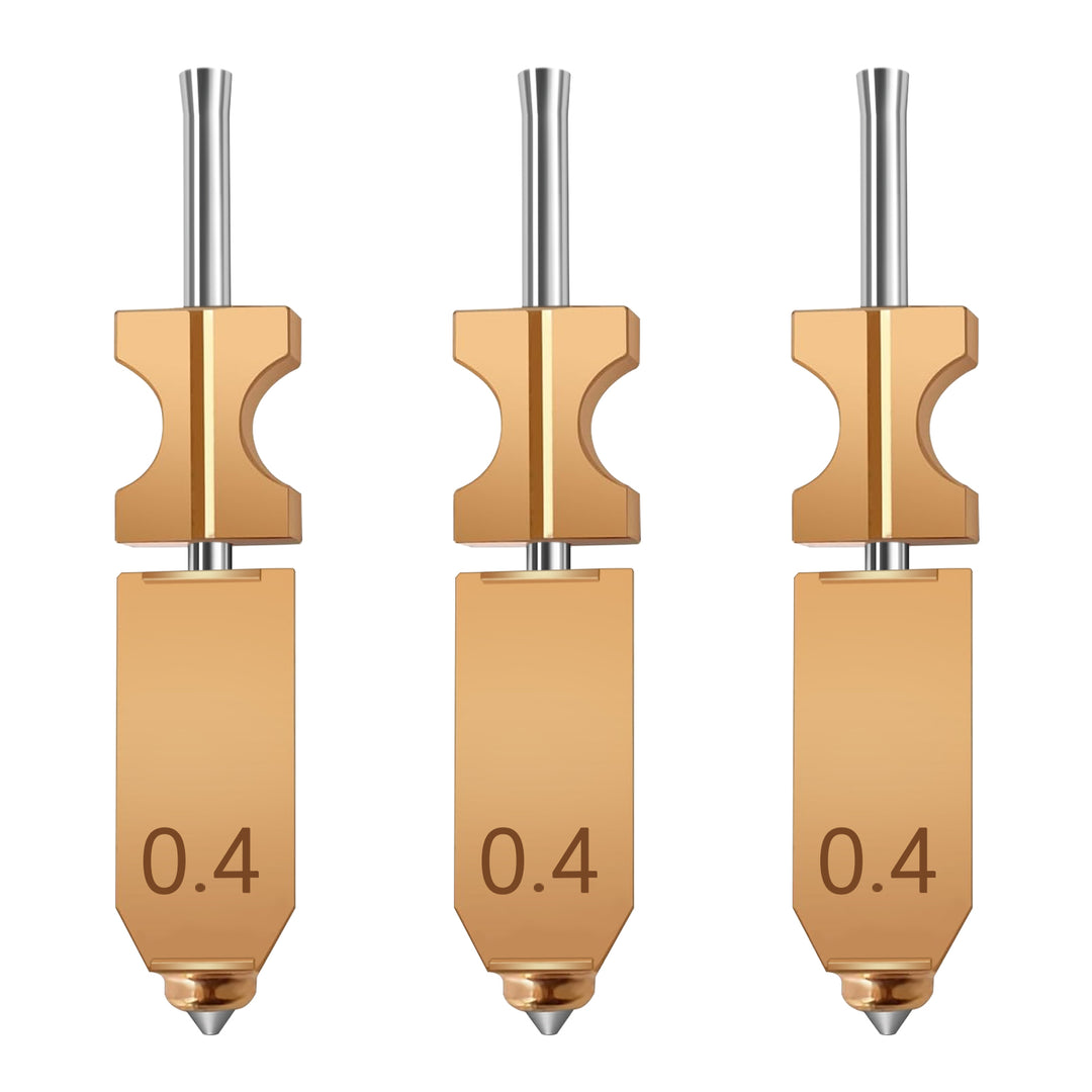 IdeaFormer Integrated Nozzles for Flashforge AD5X, Upgrade Bimetal Hotend Nozzle Replacement Copper Alloy + Hardened Steel Nozzle for AD5X