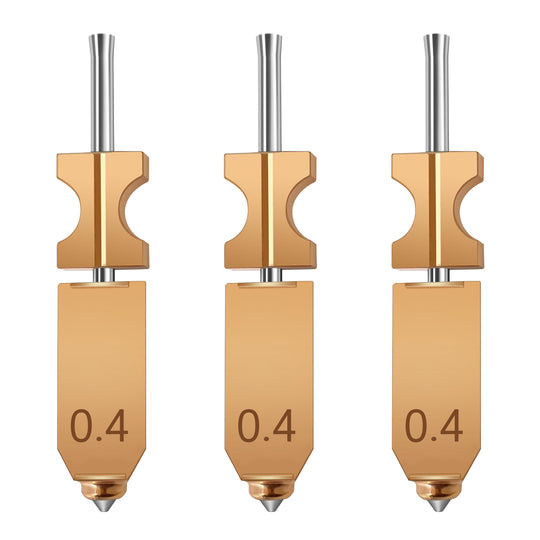 IdeaFormer Integrated Nozzles for Flashforge AD5X, Upgrade Bimetal Hotend Nozzle Replacement Copper Alloy + Hardened Steel Nozzle for AD5X