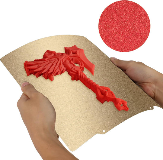 IdeaFormer 両面ゴールド PEI スプリングスチールビルドプレート 300×300mm LulzBot TAZ Workhorse、TAZ Pro、TAZ 3、TAZ 4、TAZ 5、TAZ 6用