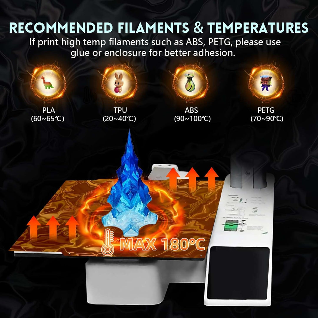 IdeaFormer Water Ripples+Wood Grain PER Spring Steel Build Plate, 184×184mm for Bambu Lab A1 MIni