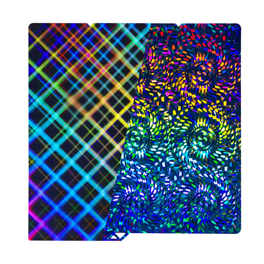 IdeaFormer Rainbow Gear PEW+Plaid PES Spring Steel Build Plate, 264×276mm for Anycubic Kobra S1/S1C