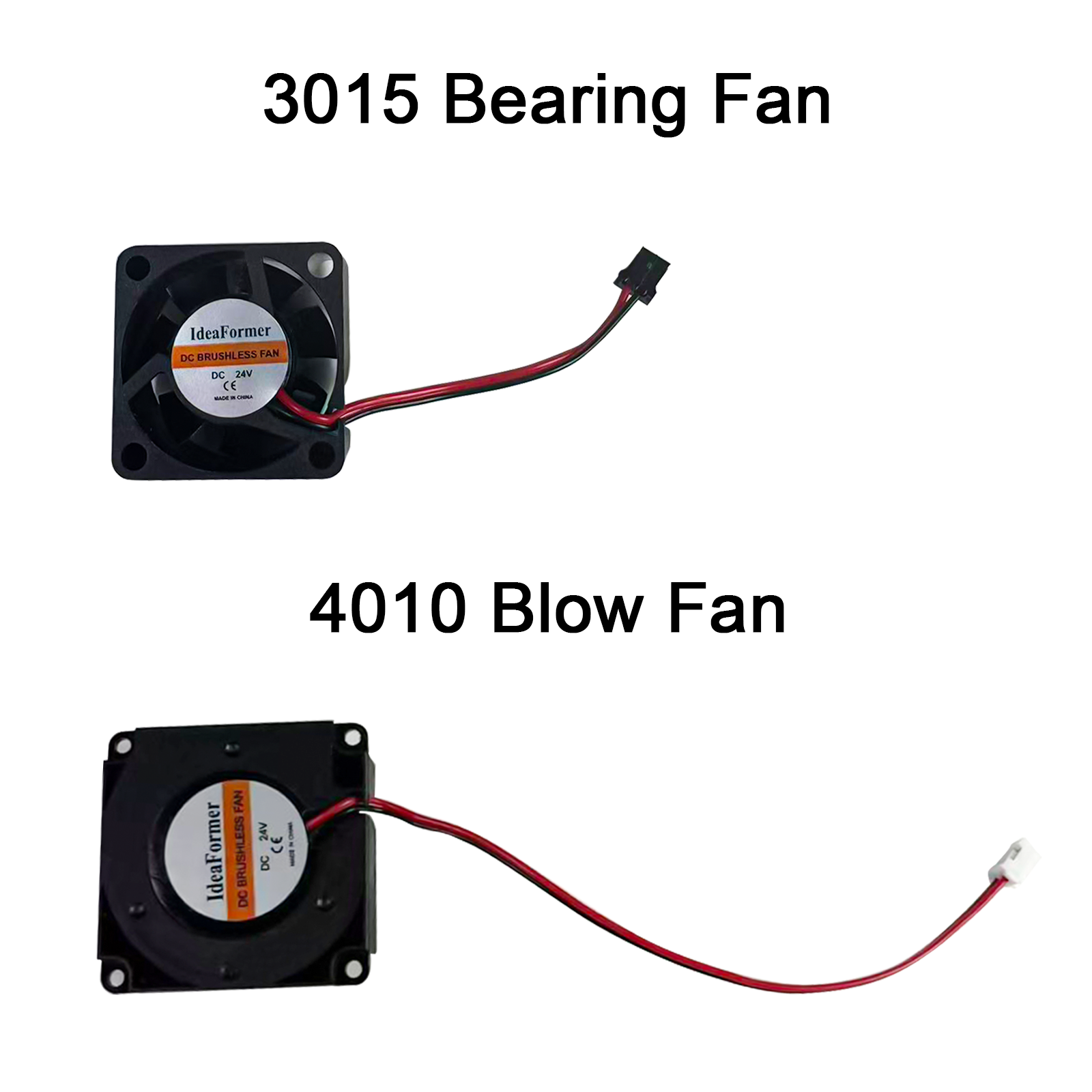 IdeaFormer IR3 V2 3D Printer Original 4010 Blow Fan /3015 Bearing Fan, 24V Extruder Hot End Fan and 24V Turbo Fan for IR3 V2 3D Printer