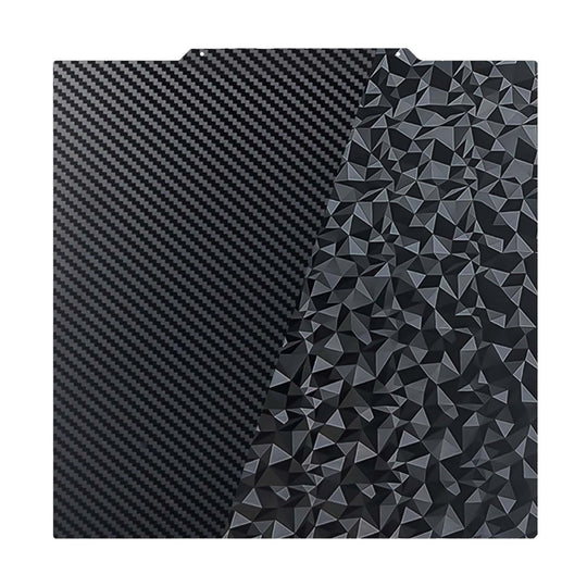 IdeaFormer Diamond PEO+Carbon Fiber PET Spring Steel Build Plate, 410×410mm for Anycubic Chiron for Voron 400/CR-10 S4/CR-6 Max/RepRap X400/T-REX/2+/T-Rex 3.0/Raptor 2