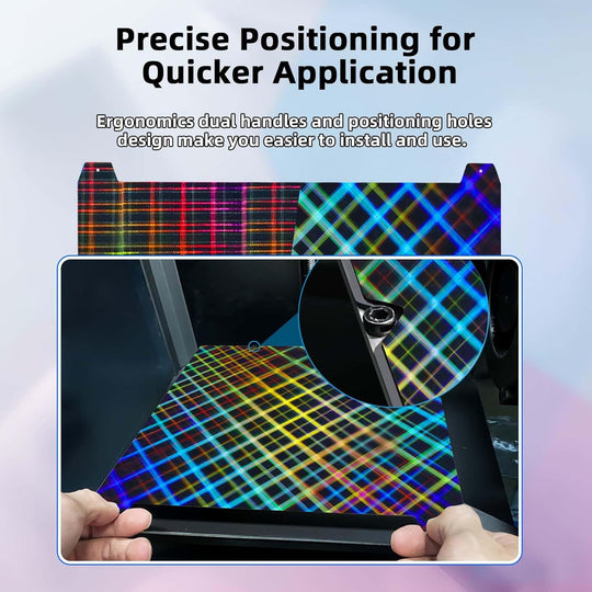 IdeaFormer Rainbow Plaid+ Mesh PES Spring Steel Build Plate, 235x235mm for Creality K1C/K1/SE/Ender 5 S1/Ender 3/Ender 3 Pro/Ender 3 V2/Ender 3 S1 Pro/Ender 3 Neo