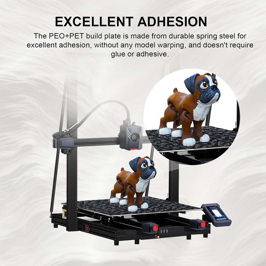 IdeaFormer Diamond PEO+Carbon Fiber PET Spring Steel Build Plate, 410×410mm for Anycubic Chiron for Voron 400/CR-10 S4/CR-6 Max/RepRap X400/T-REX/2+/T-Rex 3.0/Raptor 2