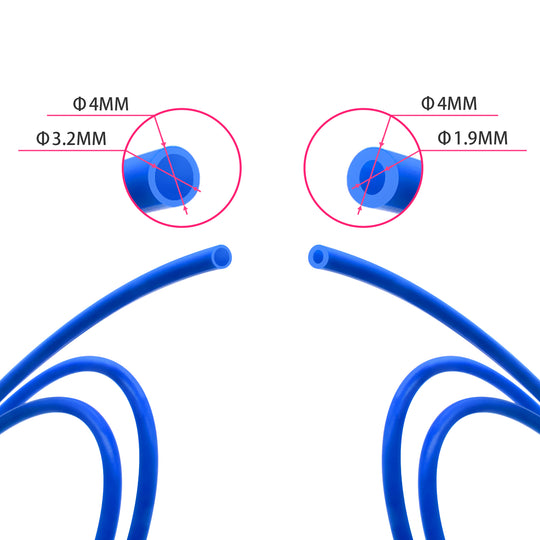 PFA Blue PTFE Tube Pipe For 3D Printer Parts 1.75mm/3.00mm Filament