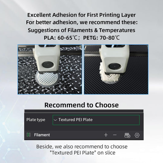 IdeaFormer Diamond PEO+ Carbon Fiber PET Spring Steel Build Plate, 257×257mm for Bambu Lab X1 X1C X1E P1P P1S A1