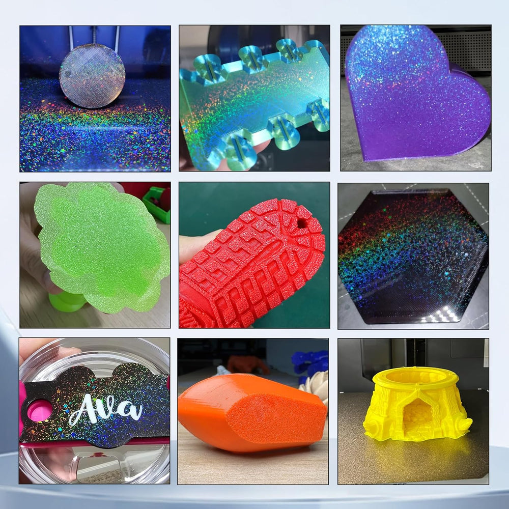 IdeaFormer Rainbow Starry PEY+Textured PEI Spring Steel Build Plate, 184×184mm for Bambu Lab A1 MIni