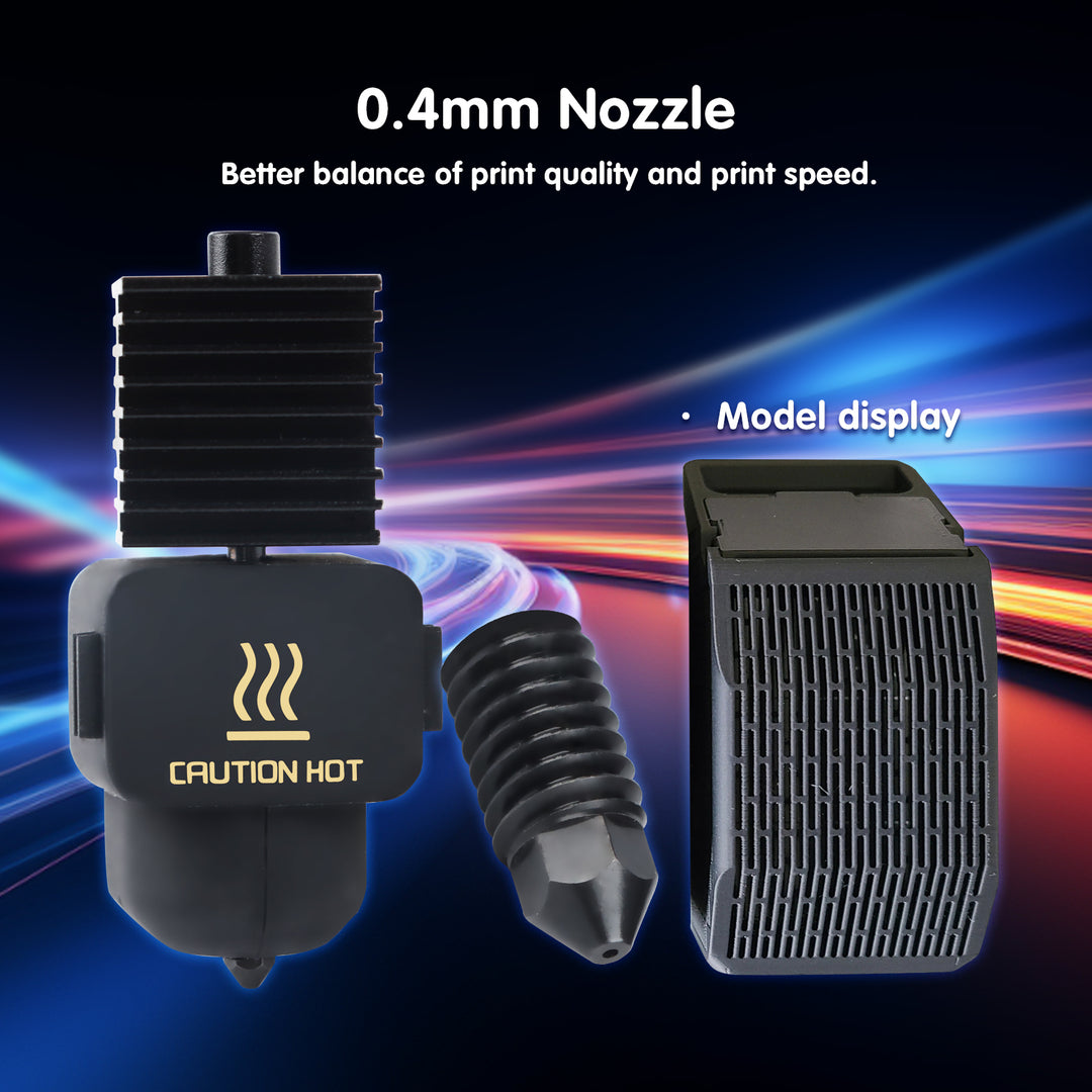 Ideaformer Hotend for A1 Mini/A1 Print Head Upgrade High-Temperature 0.4MM Hardened Steel Nozzle Hot End Kit Extruder Replacement with 1PCS Silicone Cover Sock for Bambu Lab 3D Printer Accessories