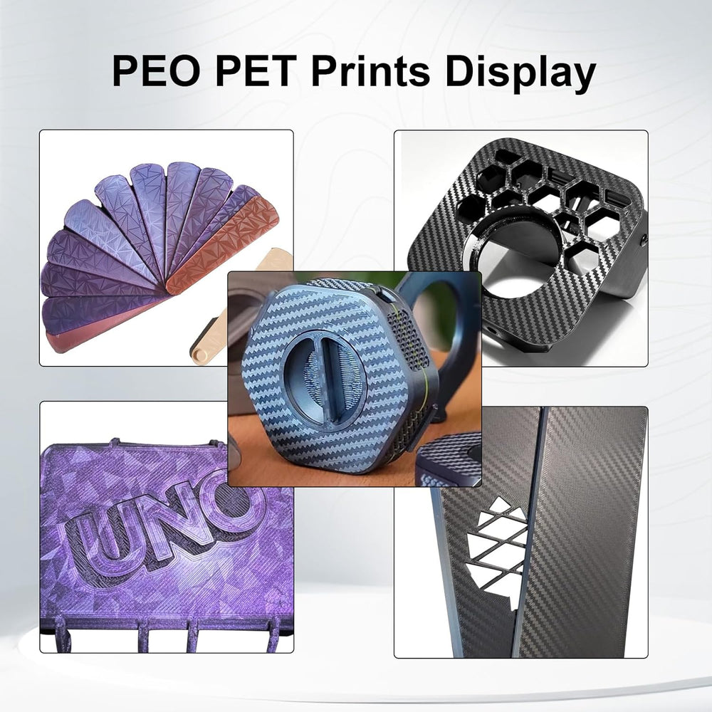 IdeaFormer Diamond PEO+Carbon Fiber PET Spring Steel Build Plate, 310×310mm for Artillery Sidewinder X1/X2 for Creality CR-10/CR-10S/Anet A8 Plus for QiDi Plus 4