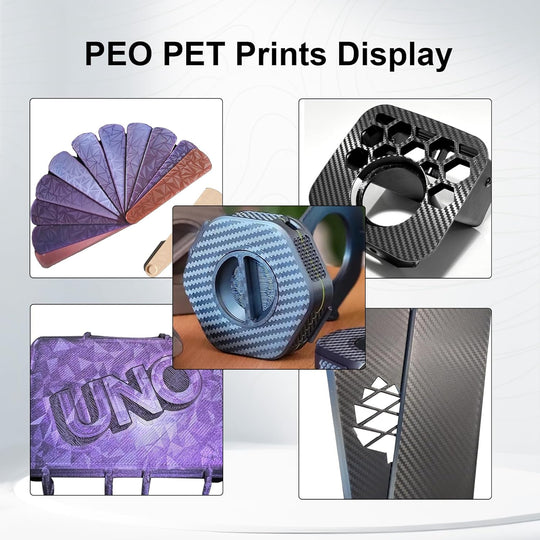 IdeaFormer Diamond PEO+Carbon Fiber PET Spring Steel Build Plate, 310×310mm for Artillery Sidewinder X1/X2 for Creality CR-10/CR-10S/Anet A8 Plus for QiDi Plus 4