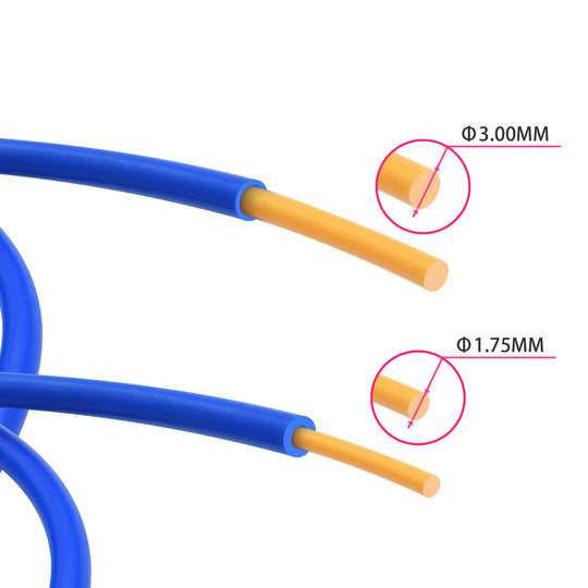 PFA Blue PTFE Tube Pipe For 3D Printer Parts 1.75mm/3.00mm Filament