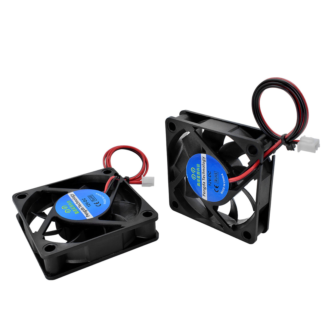 IdeaFormer 2Pcs 6015 12V&24V Cooling Turbo Fan Brushless 3D Printer Parts 2Pin For Extruder DC Cooler Blower Plastic Fans