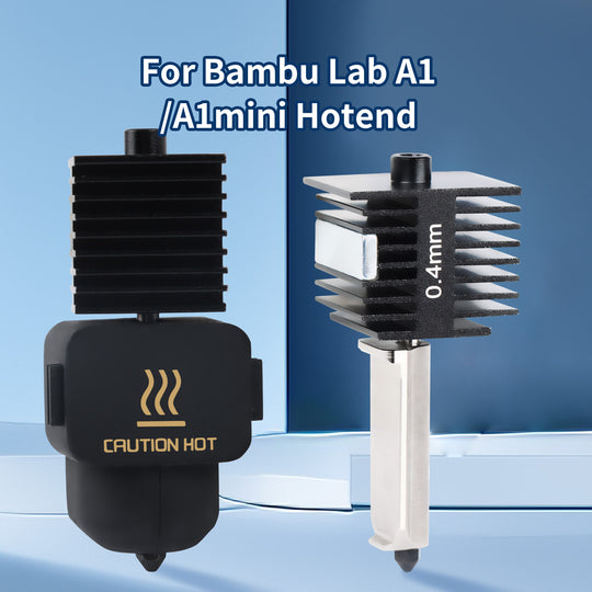 Ideaformer Hotend for A1 Mini/A1 Print Head Upgrade High-Temperature 0.4MM Hardened Steel Nozzle Hot End Kit Extruder Replacement with 1PCS Silicone Cover Sock for Bambu Lab 3D Printer Accessories