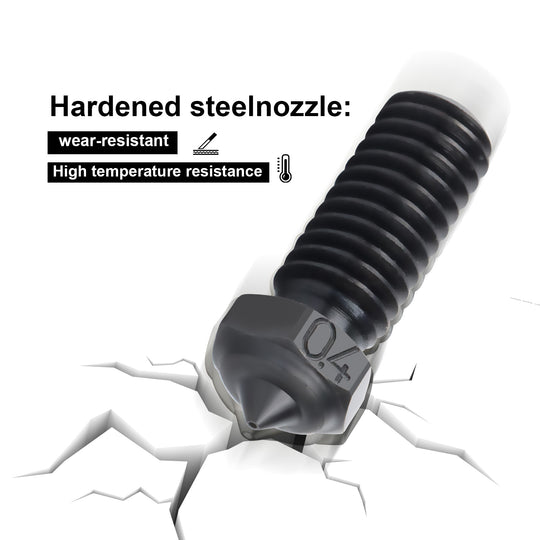 QIDI CHT Hardened Steel/Brass/Stainless Steel High Flow Nozzles for X-PLUS3, 3D Printer Parts High Speed 0.4mm Brass Nozzles Kit for R QIDI X-SMART3/X-PLUS3/X-MAX3