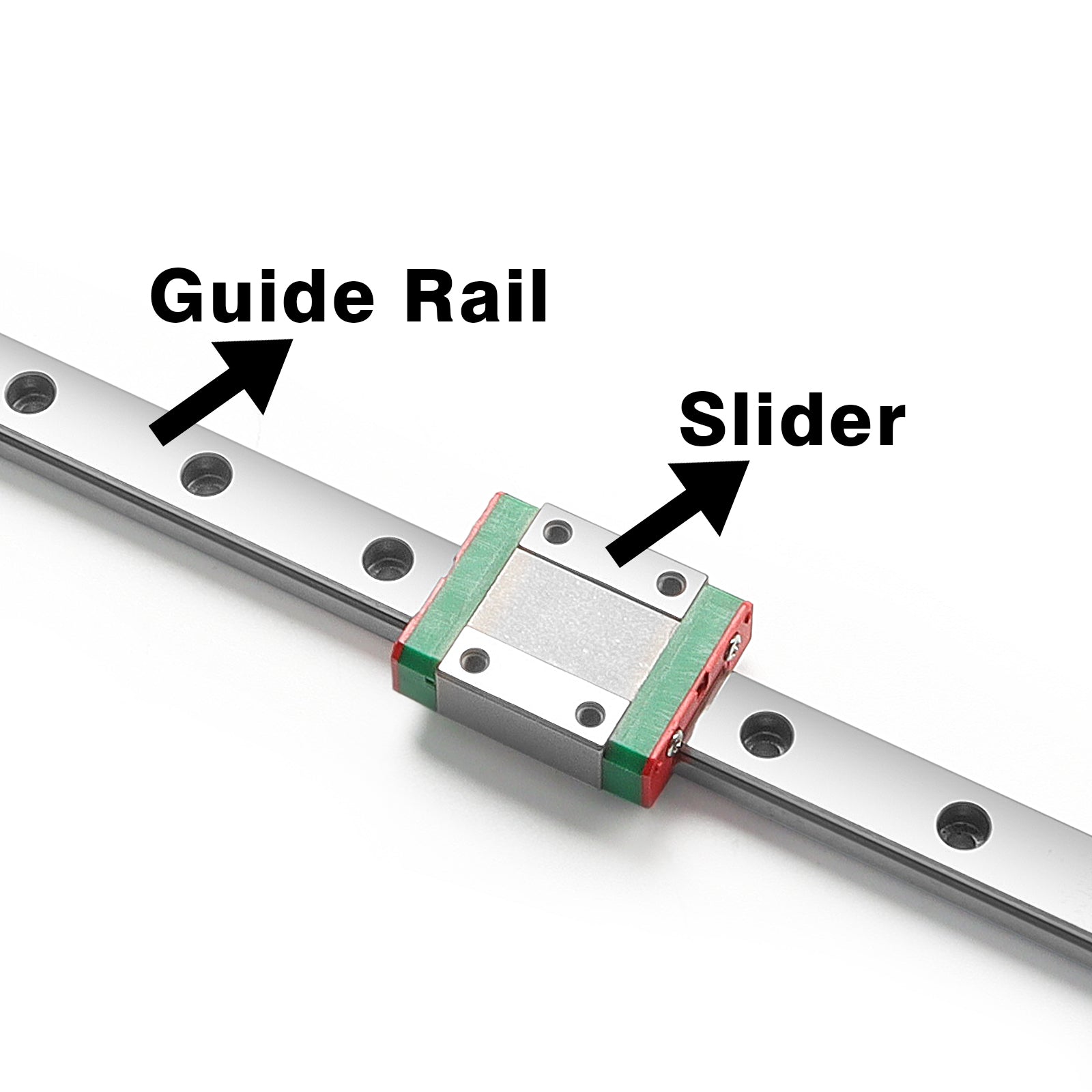 IdeaFormer 1 Stück Y-Achse Edelstahl Linearführungsschiene mit Schlitten für IR3 V2 3D-Gurtantrieb