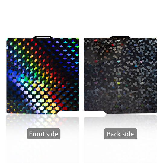 IdeaFormer Smooth Hew Glow + Water Cube PEG Spring Steel Build Plate, 257×257mm for Bambu Lab P1P P1S A1 X1 X1 Carbon