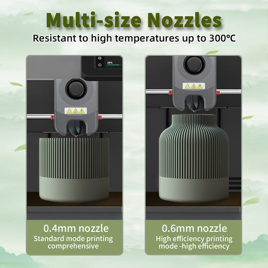 IdeaFormer Integrated Nozzles for Flashforge AD5X, Upgrade Bimetal Hotend Nozzle Replacement Copper Alloy + Hardened Steel Nozzle for AD5X