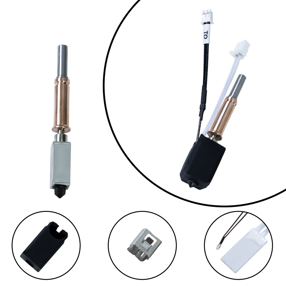 Upgrade Ceramic Hotend for Kobra 3 Combo, 24W 60W Extruder Print Head Kit with Heater Block Heating Cartridge Thermistor Hardened Steel Nozzle for Anycubic Kobra 3 3D Printer