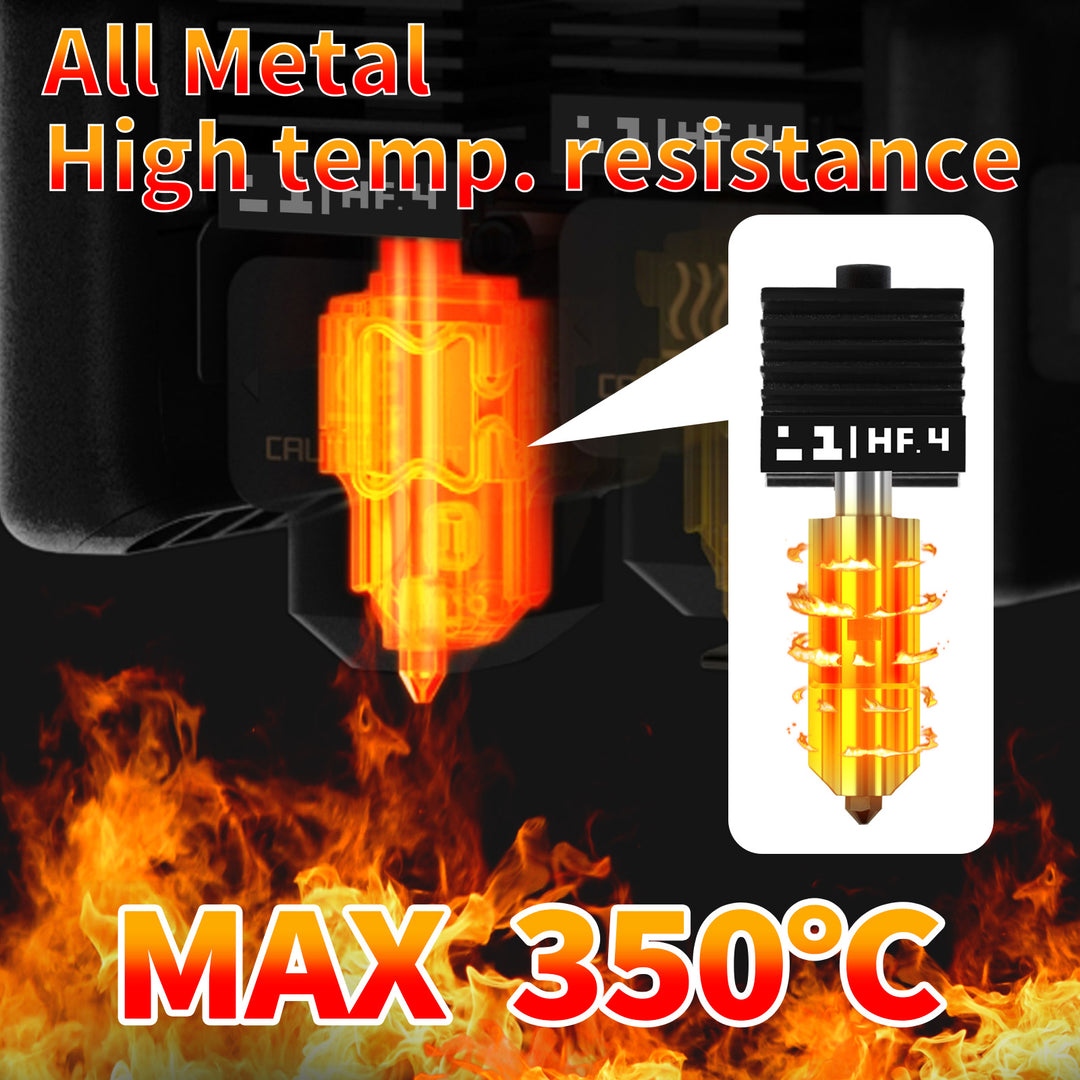 IdeaFormer High Flow Printer Head Extruder,  with 0.4mm Hardened Steel Nozzle, Quick-Release Print Head for Bambu Lab H2D