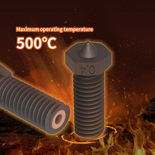 2Pcs CHT Volcano Nozzle Hardened Steel, 0.6mm High Flow Volcano Hotend Extruder Nozzles for Artillery Genius, Sidewinder X, X2, for Anycubic Vyper, Kobra Plus, Kobra Max for 1.75mm Filament