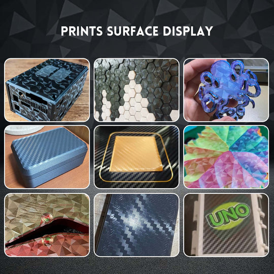 IdeaFormer Diamond PEO+Carbon Fiber PET Spring Steel Build Plate, 377x370mm for Creality Ender 5 Plus