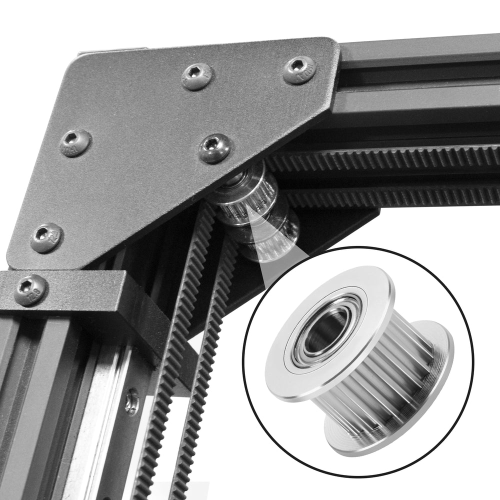 IdeaFormer IR3V2 Idler Pulley, ID 5mm, OD 16mm, Height 10mm Timing Pulley, Suitable for 8mm Wide Timing Belt