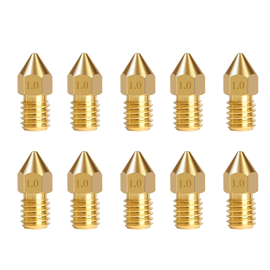 IdeaFormer 10Pcs 0.4mm 0.6mm 0.8mm 1.0mm Brass Nozzles for Conveyor Belt 3D Pritner IR3 V2