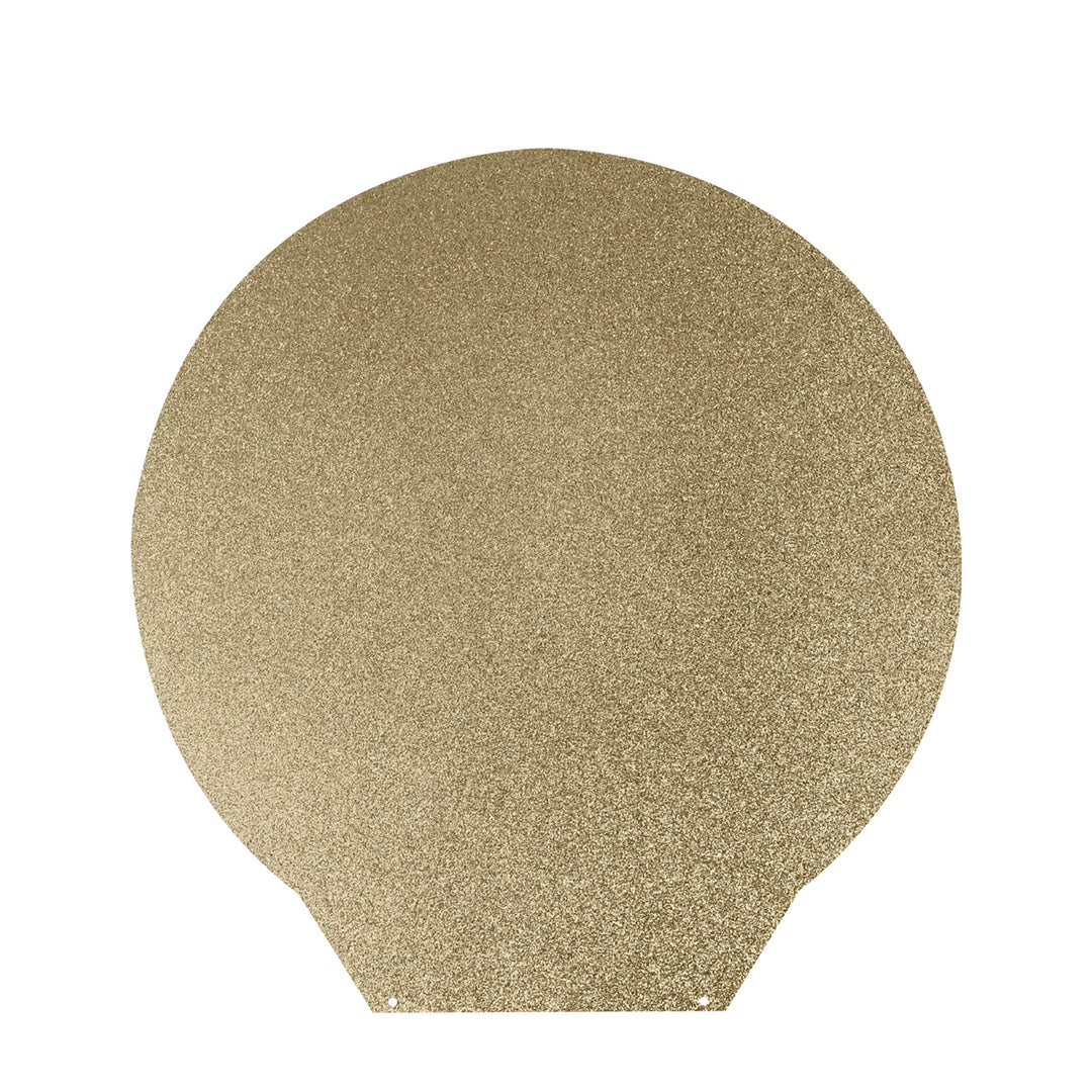 IdeaFormer Kaleidoscope PEK+Textured Gold PEI Spring Steel Build Plate,  Round 270mm for Flsum super racer/QQ/QQ-S-Pro