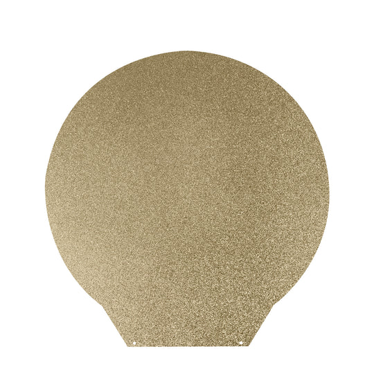 IdeaFormer Kaleidoscope PEK+Textured Gold PEI Spring Steel Build Plate,  Round 270mm for Flsum super racer/QQ/QQ-S-Pro